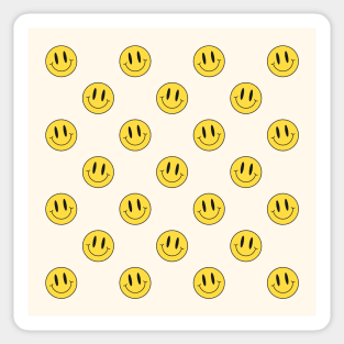 Smiley Face Pattern Sticker